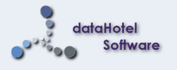 Logotipo de Datahotel software.